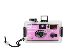 NIEUWE Lomography Analogue Aqua - Simple Use Reloadable Camera &amp; Underwater Case - LomoChrome Purple
