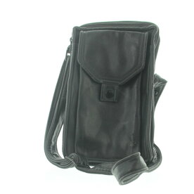 Black Leather Leather Pouch With Shoulder Strap And Storage Pouch For SX-70