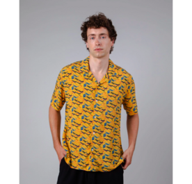 BRAVA &amp; KODAK FILM ALOHA YELLOW shirt (medium)