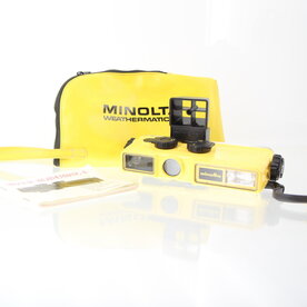 Minolta Weathermatic A Camera Underwater Point &amp; Shoot 110