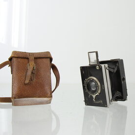 Vintage ICA-B&eacute;b&eacute; 40 Pocket Camera met Leren Tasje