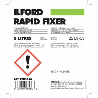 Ilford Rapid Fixer film &amp; papier 5 liter