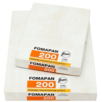 FOMA Fomapan 200 10,2x12,7 CM (4x5 INCH) / 25 Sheets