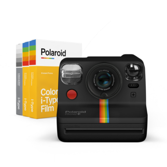 NIEUWE Polaroid Now+ Starter Set - black