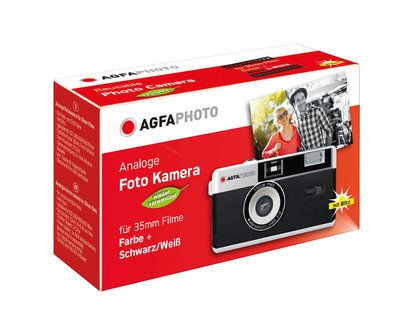 NIEUWE AgfaPhoto herbruikbare fotocamera 35 mm rood
