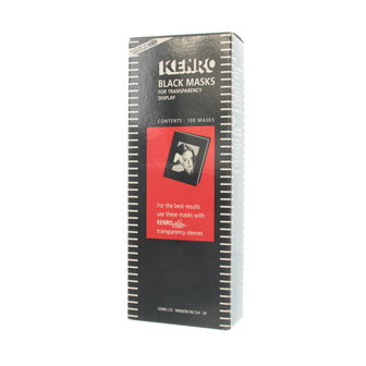 NIEUWE Kenro 9x12cm Zwarte Transparant Hoezen 35mm - 100 stuks