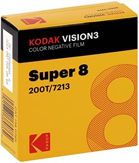 Kodak Vision3 color negative Super 8 film 200T/7213