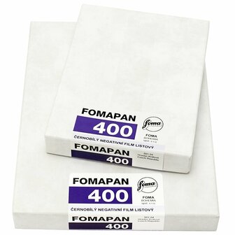 FOMA Fomapan 400 10,2x12,7 CM (4x5 INCH) / 50 Sheets 