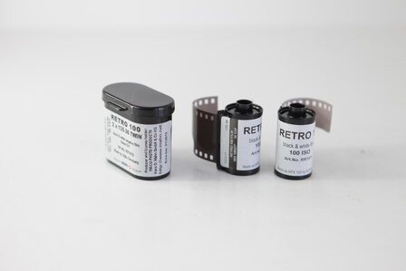 Expired Agfa Retro 100 2x135-36 Twin pack black&amp;white negative film
