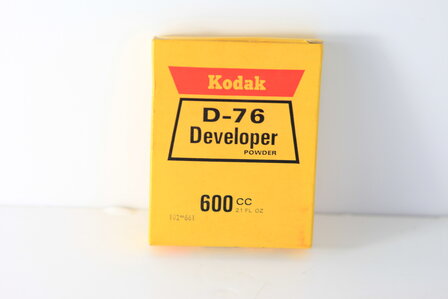 Oude stock Verzamelitem Kodak D-76 developer powder