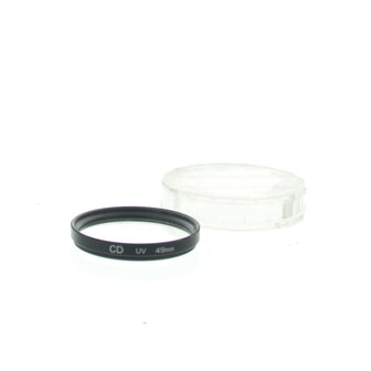 CD 49mm UV filter in houder