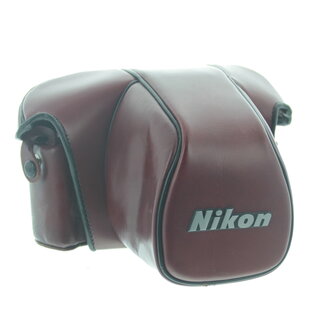 Nikon bordeaux lederen camera-etui model CF-20