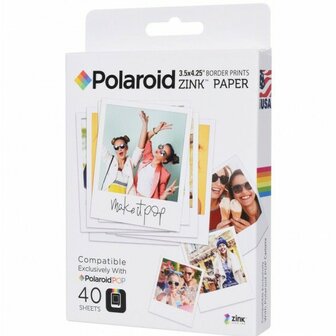 Nieuw Polaroid Zink Paper 3.5x4.25&quot;  (40 sheets)