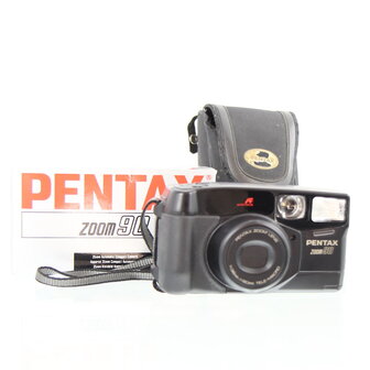 Pentax Zoom 90 met cameratas in originele doos en handleiding