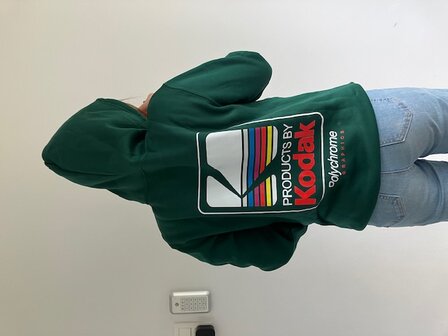  Nieuw Jasper groen Hoodie Hip Hop Fleece Sweatshirts Kodak Film (M)