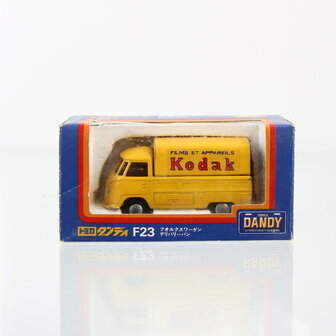 Zeldzame TOMICA DANDY F23 VW VOLKSWAGEN TRANSPORTER met Kodak reclame