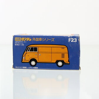 Zeldzame TOMICA DANDY F23 VW VOLKSWAGEN TRANSPORTER met Kodak reclame