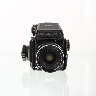 Geserviced Mamiya M645 met mamiya-sekor C lens 80mm f2.8