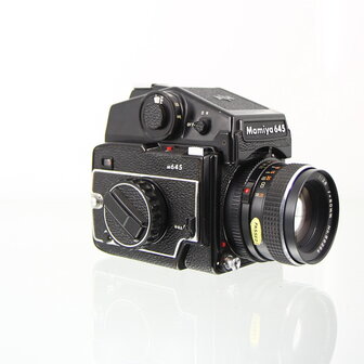 Geserviced Mamiya M645 met mamiya-sekor C lens 80mm f2.8