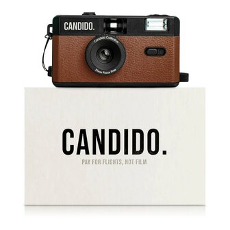 New Reusable  Candido film camera (brown)