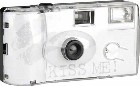 Topshot Kiss Me disposable camera with built in flash