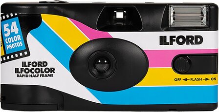 Single Use Disposable camera Ilford Ilfocolor Rapid half frame