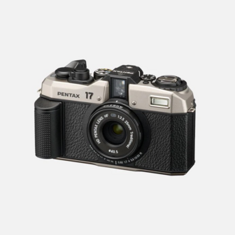 New  Pentax 17 Dark Silver Analog Compact Camera