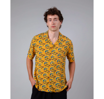 BRAVA &amp; KODAK FILM ALOHA YELLOW shirt (medium)