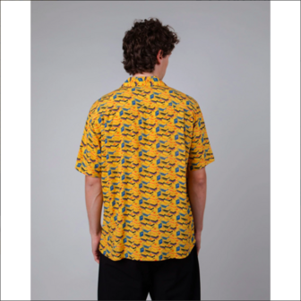 BRAVA &amp; KODAK FILM ALOHA YELLOW shirt (medium)