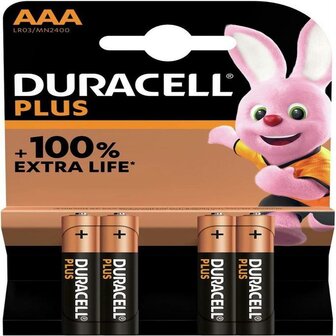 Nieuw Duracell AAA batterij (4 stuks)