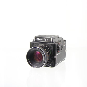 Geserviced Mamiya M645 1000S met mamiya-sekor C lens 80mm f2.8 en WLF zoeker