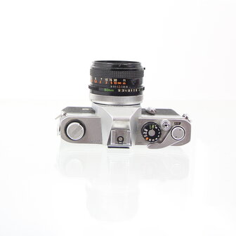 Canon TX met Canon lens FD 50mm f1.8 S.C.