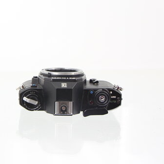 Zwarte Nikon EM slr 35mm camera body