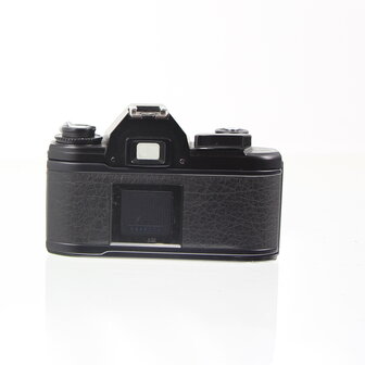 Zwarte Nikon EM slr 35mm camera body