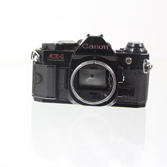 Zwarte Canon AE-1 program 35mm camera body