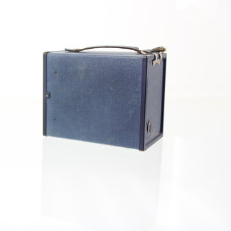 Zeldzamere Agfa &quot;Preisbox&quot; Blauw met zeldzame douanezegel Antwerpen