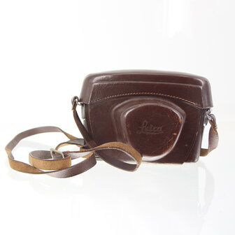 Leica M2 / M3 brown lederen tas met draagriem