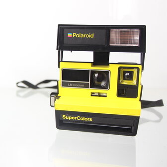 Zeldzame Polaroid supercolors LM program (geel)