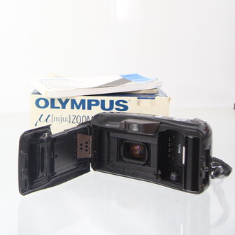 In doos zwarte Olympus Mju zoom 140 all weather
