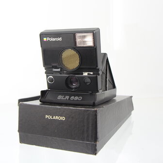 Boxed Refurbished Polaroid SLR680 sonar carbon skin