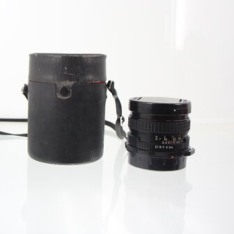 Pentax 67 SMC 45mm f4 met koker en lensdoppen
