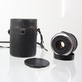 Pentax 67 SMC 45mm f4 met koker en lensdoppen