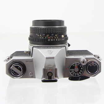 Pentax K1000 met Asahi Pentax M 50mm f/2 Klassieke Analoge Spiegelreflex