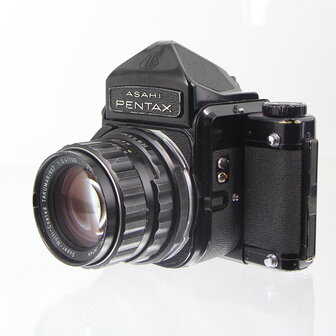 Pentax 6X7 SLR 120 film camera met Takumar 1:2.4/105 lens