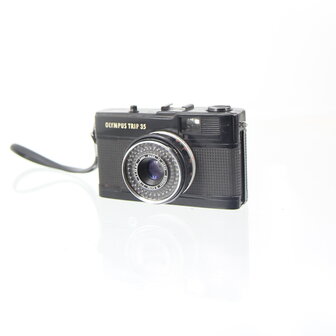 Zeldzame zwarte Olympus TRIP 35 point &amp; shoot viewfinder camera