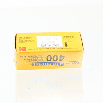 EXPIRED Kodak Ektachrome 400 120 Slide film (Exp date 02/1989)