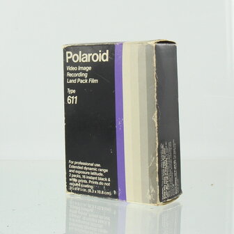 Polaroid Video Image Recording Land Pack Film Type 611