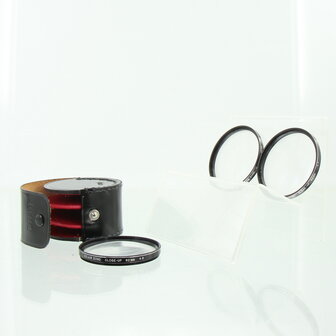 Set Eecho 3 Close-up Filters 62mm +1, +2 en +3 met lederen etui