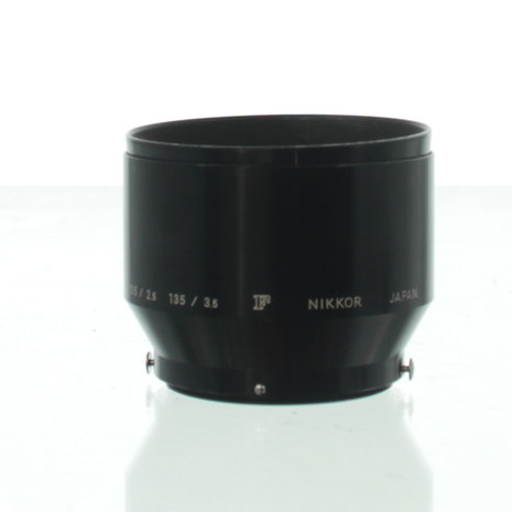 Nikkor 105mm f2.5 135mm f3.5 metalen lenskap Nikon F