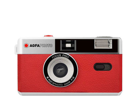 NEW AgfaPhoto Reusable Photo Camera 35mm red